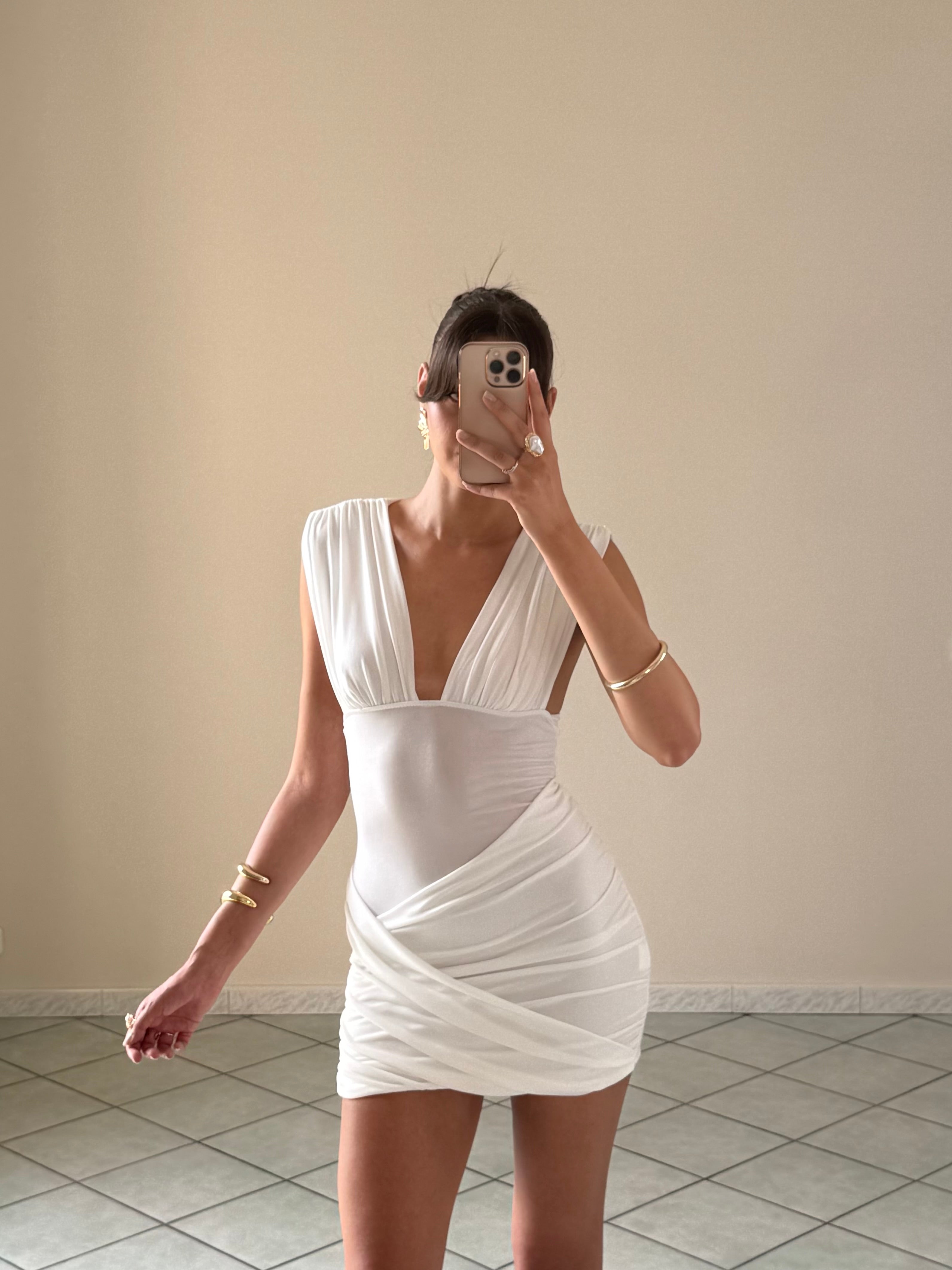 MINI DRESS WHITE