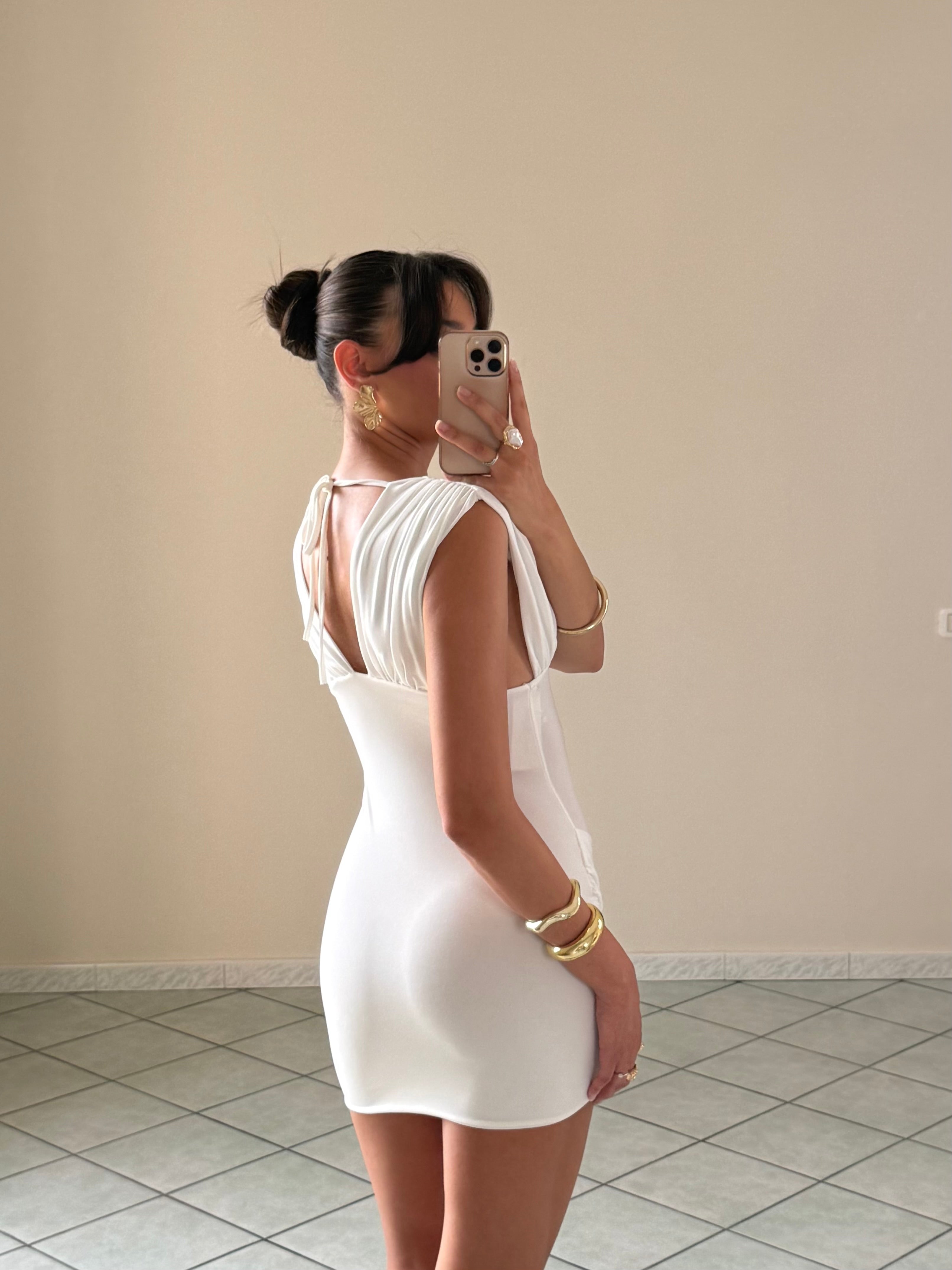 MINI DRESS WHITE