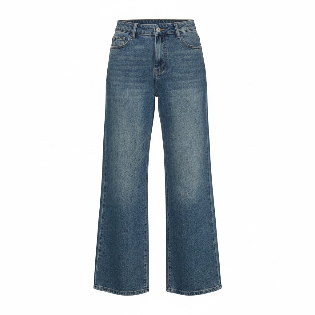 JEANS WIDE LEG BLUE