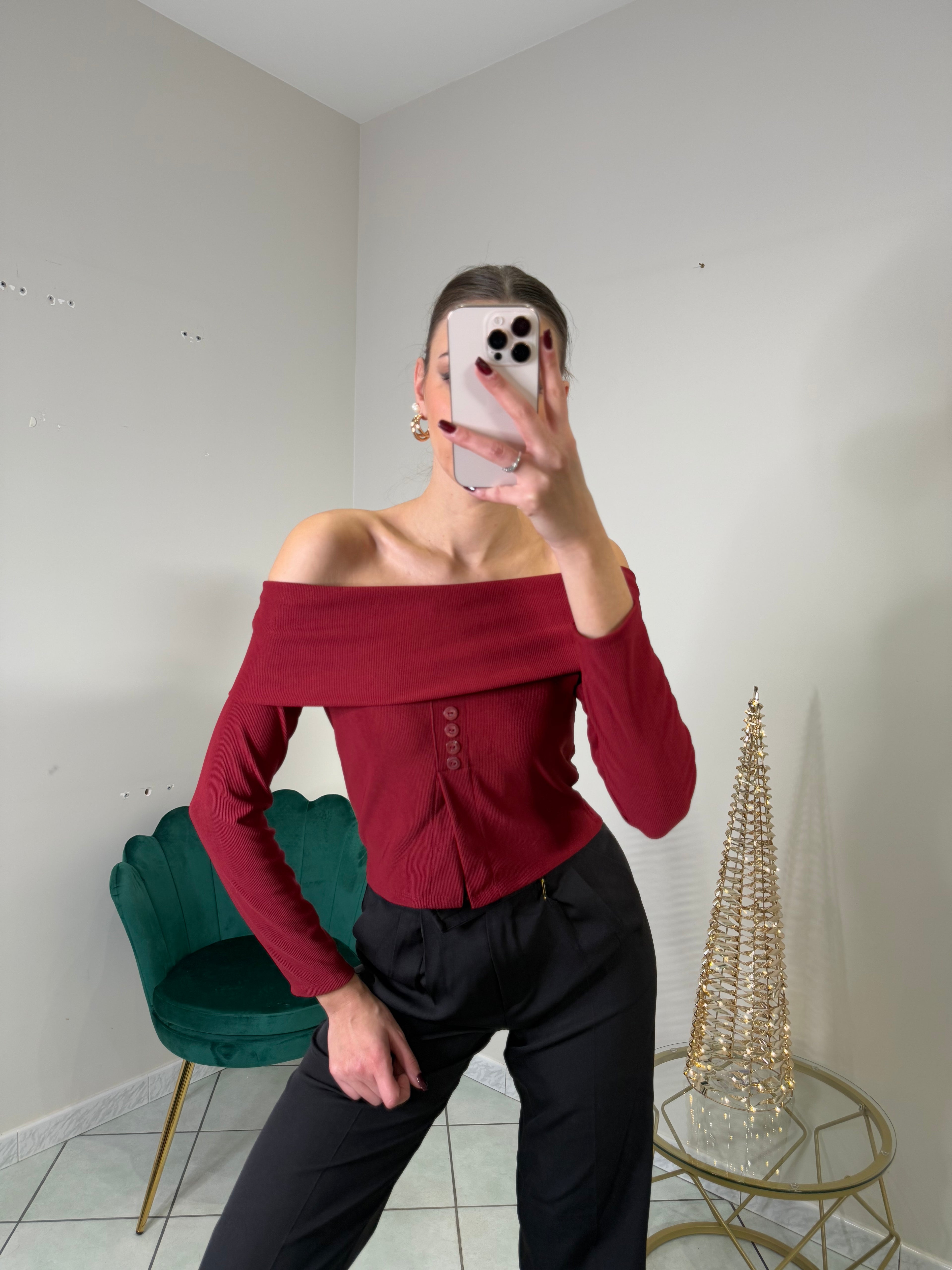 Maglietta scollo a barca