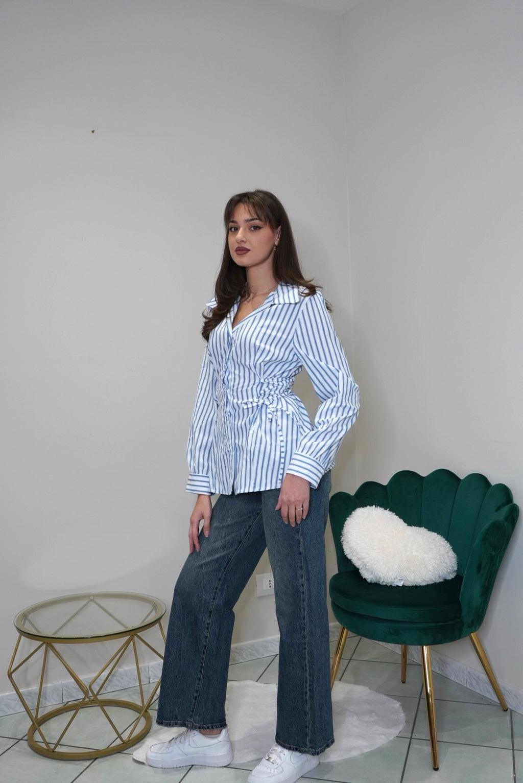 JEANS WIDE LEG BLUE